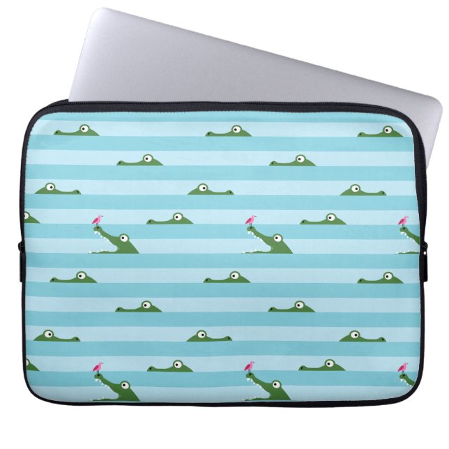 Crocodile Laptop Sleeve (Front)