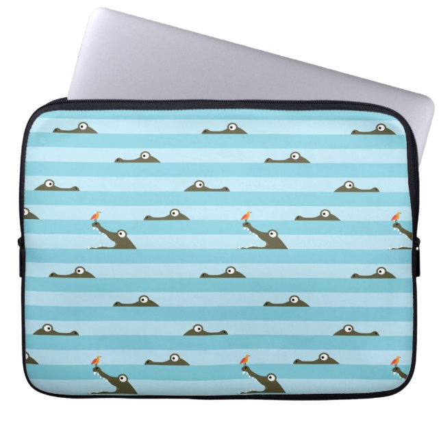 Crocodile Laptop Sleeve (Front)
