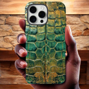 Crocodile leather iPhone 16 pro max case