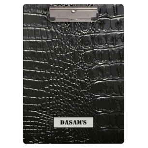 CROCODILE LEATHER CLIPBOARD