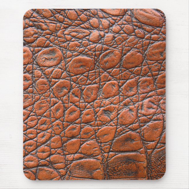 crocodile leather fake look mouse mat (Front)