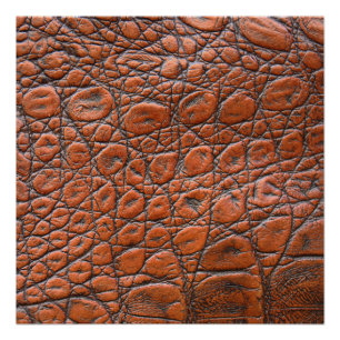 crocodile leather fake look poster