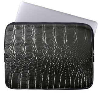 CROCODILE LEATHER LAPTOP SLEEVE