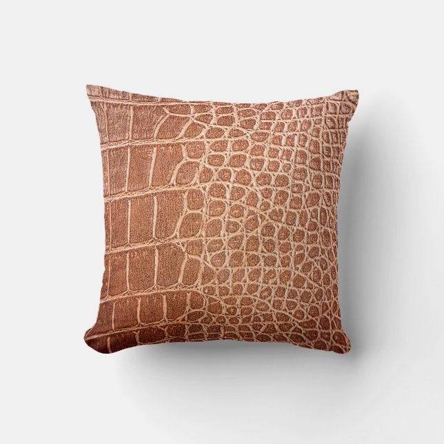 Crocodile leather pattern backgroundabstract,allig cushion (Front)