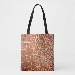 Crocodile leather pattern backgroundabstract,allig tote bag