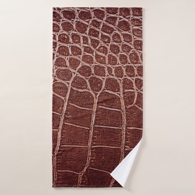 Crocodile leather patternabstract,alligator,animal bath towel (Bath Towel)