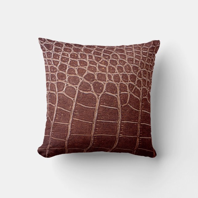 Crocodile leather patternabstract,alligator,animal cushion (Front)