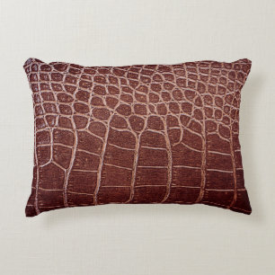 Crocodile leather patternabstract,alligator,animal decorative cushion