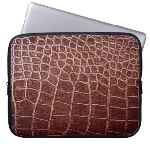 Crocodile leather patternabstract,alligator,animal laptop sleeve