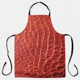 Crocodile leather texture apron