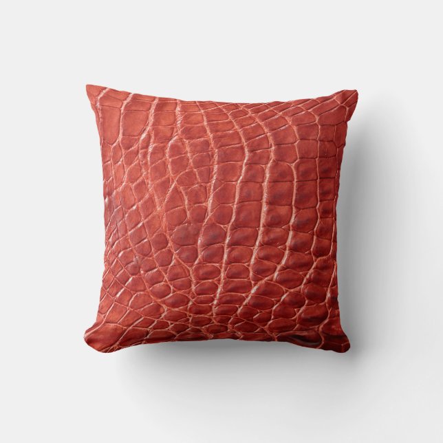 Crocodile leather texture cushion (Front)