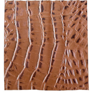 Crocodile leather textured backgroundabstract, ani shower curtain