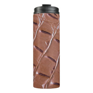 Crocodile leather textured backgroundabstract, ani thermal tumbler