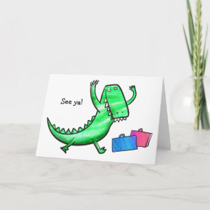 Crocodile leaving card
