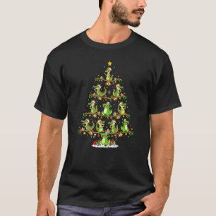 Crocodile Lights Xmas Santa Crocodile Christmas T T-Shirt