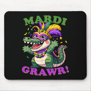 Crocodile Mardi Grawr Costume Mardi Gras Gator Men Mouse Mat