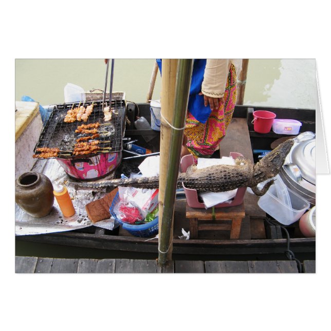 Crocodile Meat BBQ ... Thailand Street Food (Front Horizontal)