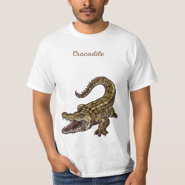 Crocodile mens t-shirt  (Front)