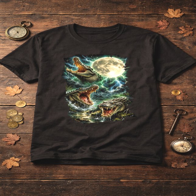 Crocodile Moon T-Shirt (Creator Uploaded)