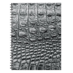 Crocodile Noir: Black Leather Mystique Notebook