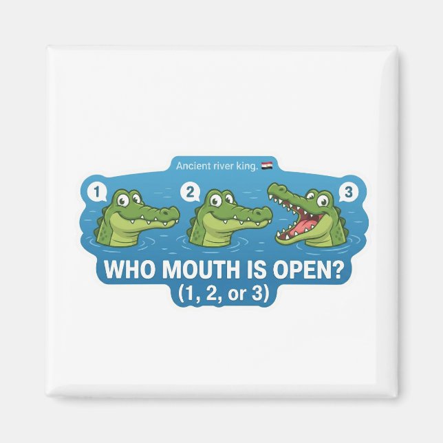 Crocodile Open Mouth Magnet (Front)