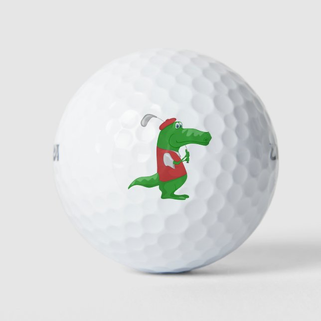 Crocodile Playing Golf Balls (Front)