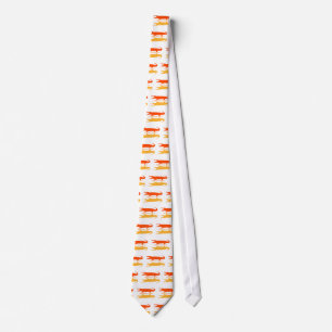 Crocodile Reflection (Orange) Tie