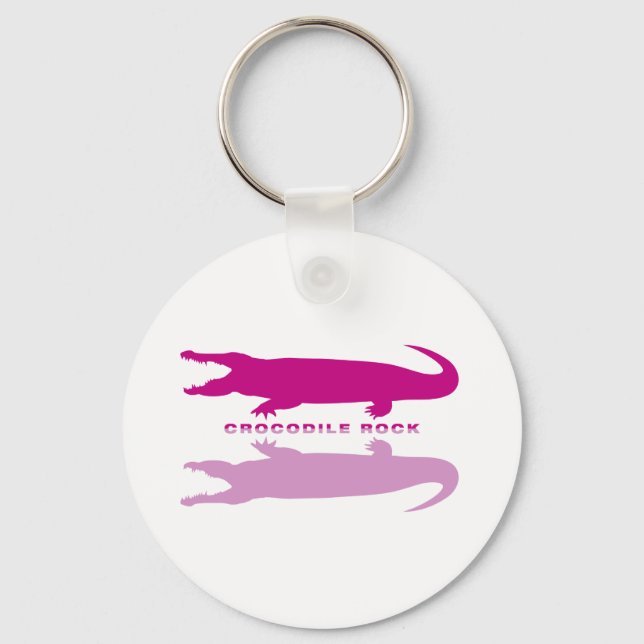 Crocodile Reflection Purple) Key Ring (Front)