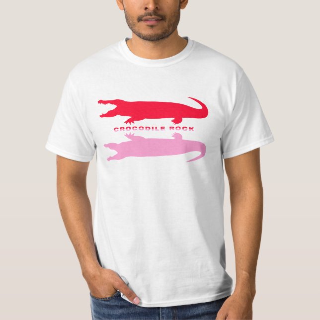 Crocodile Reflection (Red) T-Shirt (Front)