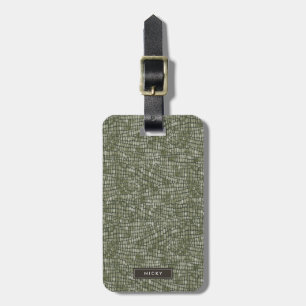 Crocodile Reptile Wild Animal Skin Pattern Luggage Tag