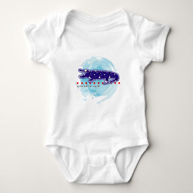 Crocodile Rock Baby Bodysuit (Front)