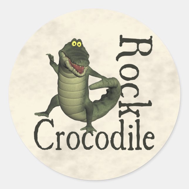 Crocodile Rock Classic Round Sticker (Front)