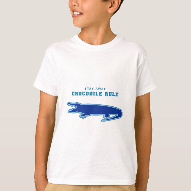 Crocodile Rule (Blue) T-Shirt (Front)