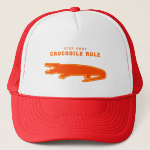 Crocodile Rule (Orange) Trucker Hat