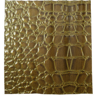 Crocodile Skin: Closeup Texture Detail Shower Curtain