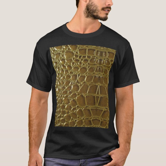 Crocodile Skin: Closeup Texture Detail T-Shirt (Front)