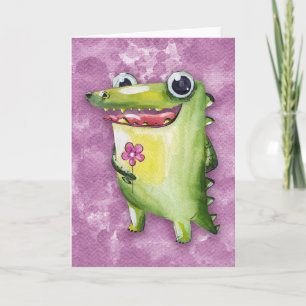 Crocodile Smiles Card