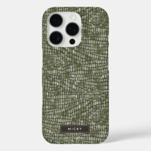 Crocodile Snake Reptile Wild Animal Skin Pattern iPhone 16 Pro Case