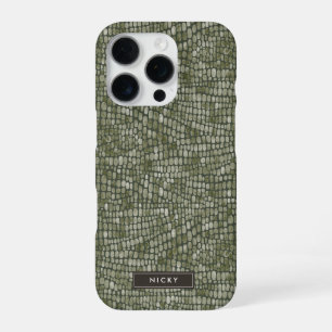 Crocodile Snake Reptile Wild Animal Skin Pattern iPhone 16 Pro Case