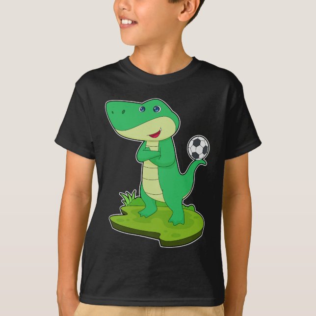 Crocodile Soccer player Soccer T-Shirt (Front)