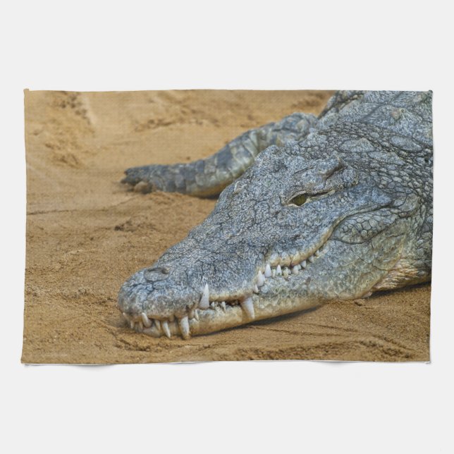 Crocodile Tea Towel (Horizontal)