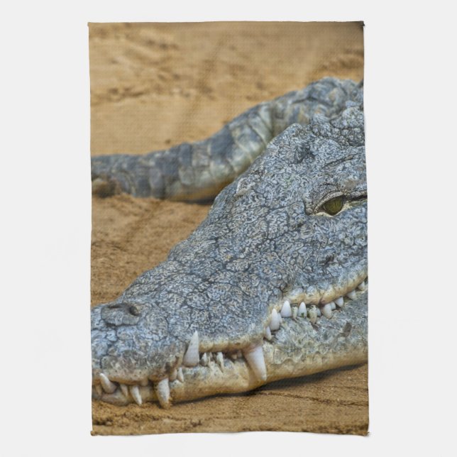 Crocodile Tea Towel (Vertical)