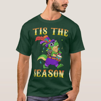 Crocodile Tis Season Festival Parade Beads Mardi G T-Shirt
