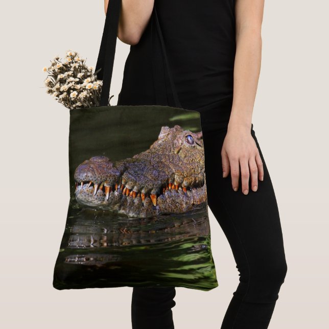 Crocodile Tote Bag (Close Up)