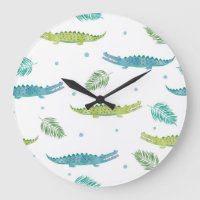 Crocodile Watercolor: Vintage Alligator Pattern