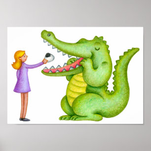 Crocodile's lunchtime. poster