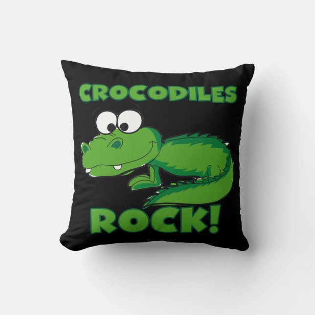 Crocodiles Rock Cushion (Front)