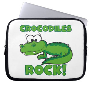 Crocodiles Rock Laptop Sleeve
