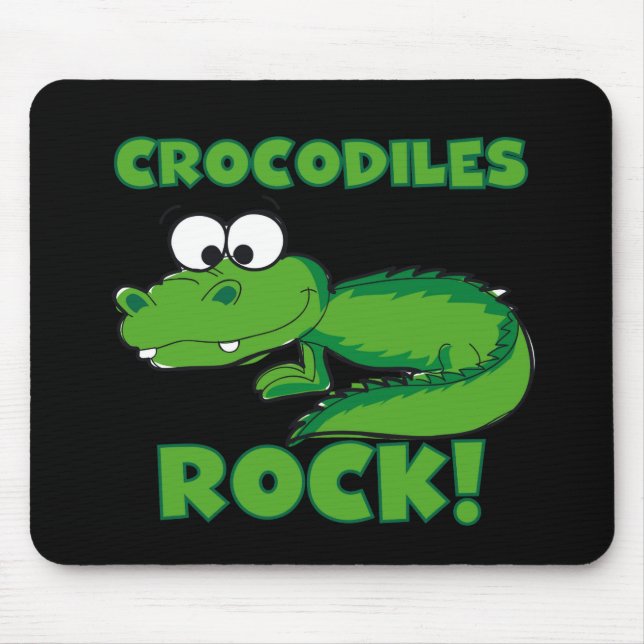 Crocodiles Rock Mouse Mat (Front)