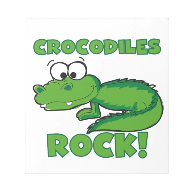 Crocodiles Rock Notepad (Front)